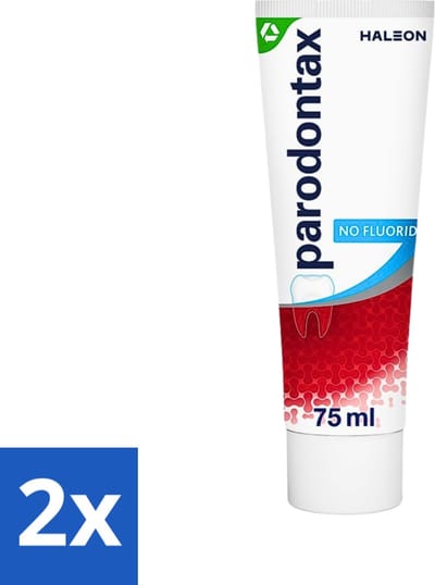 Parodontax - Tandpasta - Fluoride Vrij - 75ml - Voordeelverpakking - 2 stuks