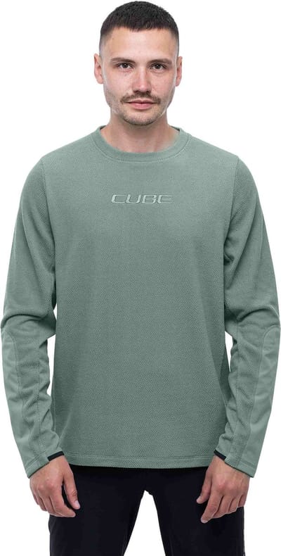 CUBE Fietsshirt ATX FLEECE JERSEY L/S MINT XXL