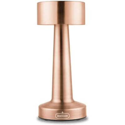 Buccan Buccan dumbbell tafellamp rosegoud 3 lichtstanden en touchpanel