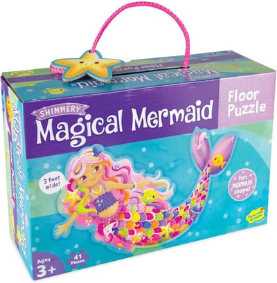 Grote Vloerpuzzel Zeemeermin - Leerzaam en Duurzaam Speelgoed voor Kinderen