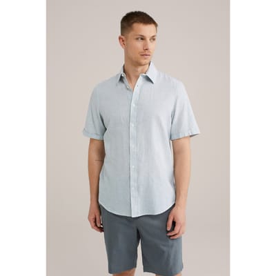 We Fashion Shirt Blue Maat: L | Casual Overhemden Outlet | Heren | Blauw
