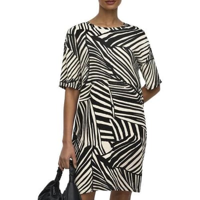 JDY - JDYDEBBIE S/S OVERSIZE DRESS JRS DIA - Dames - Mini jurken