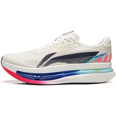 Li Ning Red Hare 9 ULTRA Demping Antislip Ademend Lichtgewicht Veerkracht Lage top Hardloopschoenen Heren ARPW007-16 43.5 white