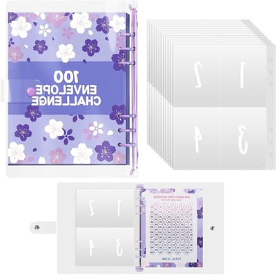 Envelopes Besparingsuitdaging - A5 Budget Planner voor Geldbesparing en Financieel Beheer, Geldbesparingsbinder voor Effectieve Budgettering