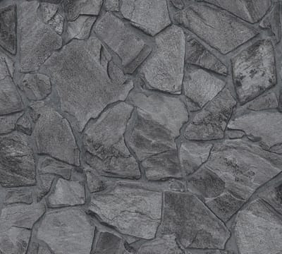 NATUURSTEEN BEHANG | industrieel - Zwart Antraciet Grijs - A.S. Création Elements 2