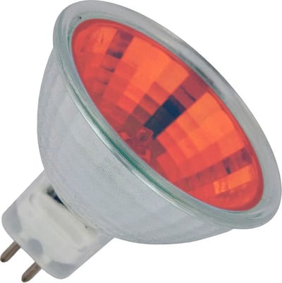 Schiefer GU5.3 MR16 Halogeen Spot | 20W 12V Rood 38° Ø50mm | Dimbaar
