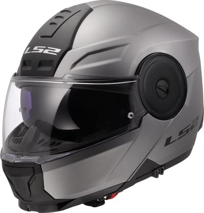 LS2 FF902 Scope II Solid Mat Titanium 06 Systeemhelm - Maat S - Helm