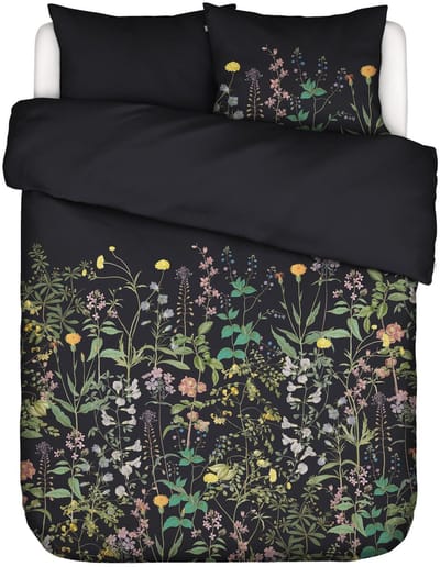 Essenza Augustina Dekbedovertrek Antraciet - Tweepersoons – 200x200/220 cm