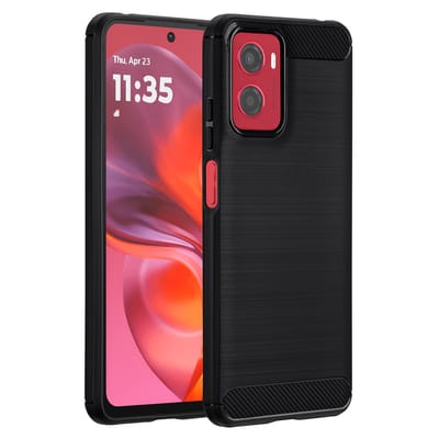 imoshion Hoesje - Geschikt voor Motorola Moto G05 / Motorola Moto E15 - Brushed Backcover - Zwart