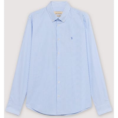 gestreept shirt man licht blauw
