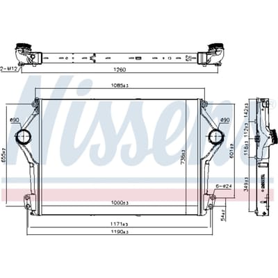 Intercooler NISSENS 961262