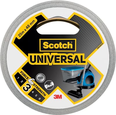 Scotch ducttape Universal | ft 48 mm x 25 m | zilver