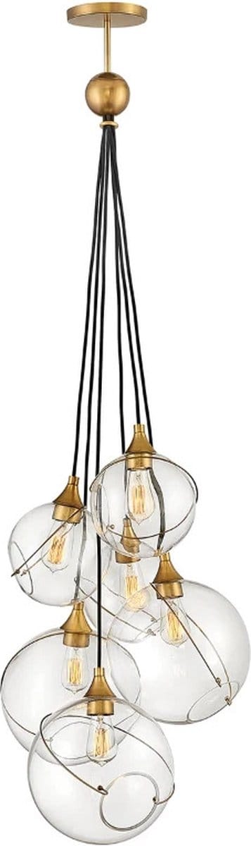 Lisa McDennon by Hinkley LED Hanglamp Skye | 6X E27 Max 60W | Dimbaar | Heritage Brass