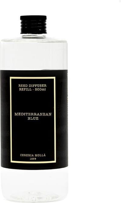 Cereria Mollà 1899 Refill Navulling 500ml Mediterranean Blue Navulverpakking Voordeelpack voordeelverpakking