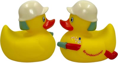 Badspeelgoed Set - 2-delig, Handbeschilderd, Latexvrij, Perfect voor Feestjes en Badkamerdecoratie