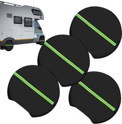 Bandenbeschermhoezen - Wielhoezen Bandhoes - Voertuig Bescherming - Robuuste Weerbestendigheid - 4 Stuks - Meerkleurig