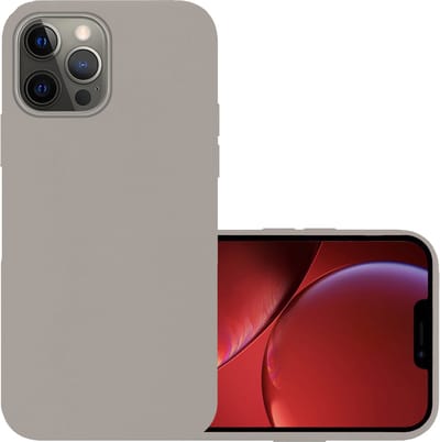 Hoesje - Geschikt voor Apple iPhone 14 - Sterk & Shockproof - Hoes Cover - Siliconen Case - Grijs