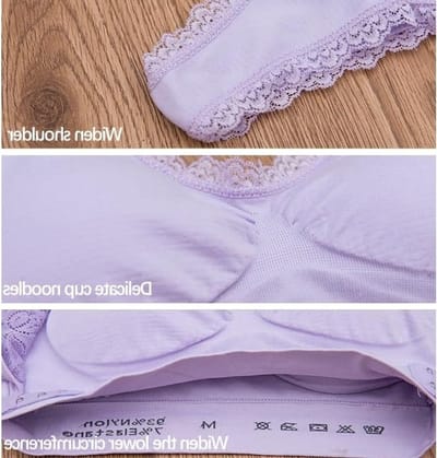 Comfortabele Dames Bh met Korte Korsetstijl, Voorzijde Knoopsluiting en Kanten Details voor Ondersteuning en Stijl