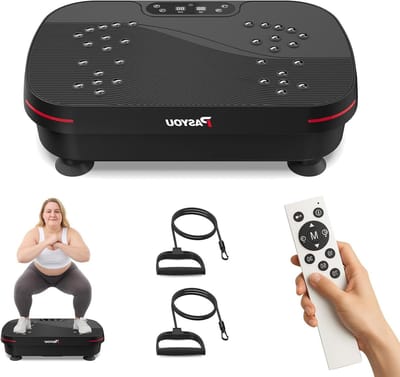 Trilplaat - Vibratieplatform - Thuisfitness - 99 Intensiteitsniveaus - 6 Kilogram - Zwart