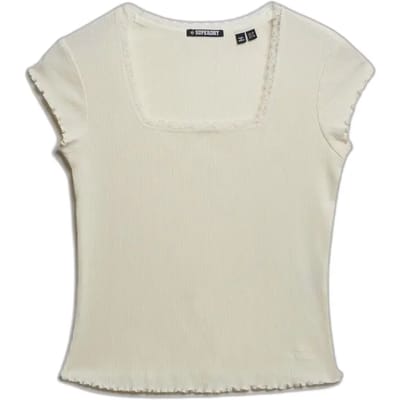 Superdry - Athletic Essentials T-shirt met vierkante hals - Dames - T-shirts