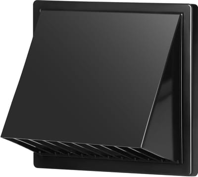 Dailygoods- Ventilatierooster met Kap - Terugslagklep - ABS Materiaal - Ø125 mm - Buitenventilatie - Weerbestendig - Energie-efficiëntie - Ventilatieopening