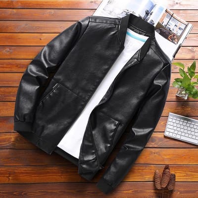 Leren Jas Heren Lente en Herfst Nieuwe Koreaanse Versie Slim Leren Jas XXXXL