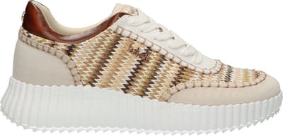 La Strada Sneaker Beige Multi Textiel - Damesschoenen - Maat - 36