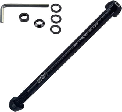 Fietstrainer Steekas - Reserveas Adapter - Indoortrainingen - Verstelbare Breedte - 135-148 mm - Zwart