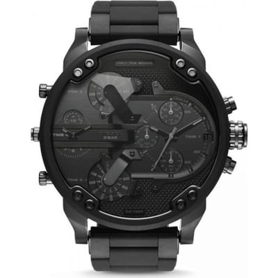 Diesel DZ7396 horloge mannen - Roestvrij Staal - zwart