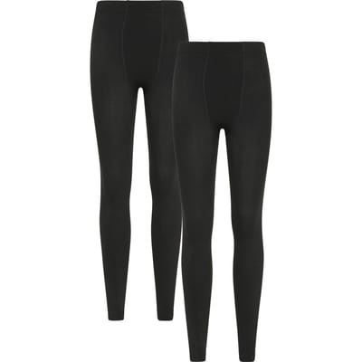 Mountain Warehouse Dames/Dames Fleece Gevoerde Thermische Legging (Set van 2) (Zwart)