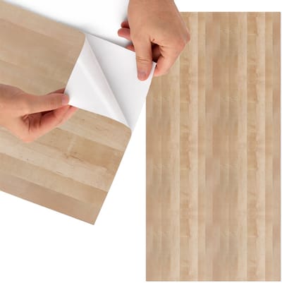 Tulup Meubelfolie - Natuurlijke structuur Decoratiefolie - 65x130 cm - Beige Meubelfolie - Meubelfolie Zelfklevend - Minimalist Meubelfolie - Wrapfolie Keuken - Wanddecoratie - Texturen