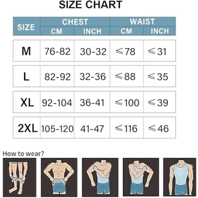 Mouwloze Shapewear Tanktop voor Heren - Afslankend Compresieondergoed - Maat L - Wit