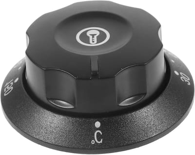 Oven Temperatuurregelaar - Vervangende Knop - Apparaat Repareren - Duurzaam Kunststof - 5.7 cm - Zwart