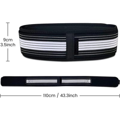 120Cm 130Cm Sacroiliacale Si-gewricht Heupriem Onderrugsteun Voor Verlichting van Heuppijn Sciatica Verlichting black