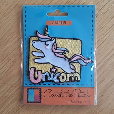 Unicorn met letters embleem - Patch - Strijkembleem