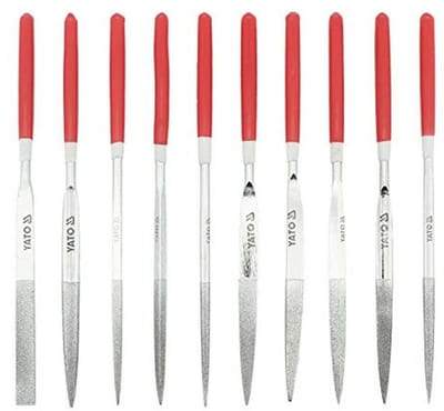 Set van 10 diamantnaalvijlen 4x160x50