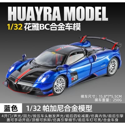 1:32 Pagani Huayra Bc Trackgericht Ultieme Superauto Legering Diecast Modelauto Huis Trendy & Bureau Display Ornament Hobbyy Cadeau