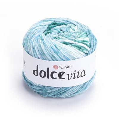YarnArt Dolce Vita Chenille Verloopgaren - 100% Micropolyester - voor Truien en Vesten Haken en Breien - 150g / 260m - Kleur 3408