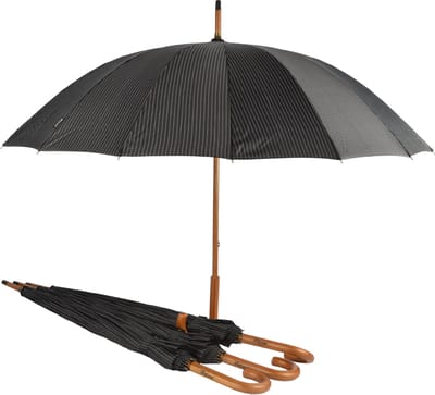 Paraplu - Lichtgewicht Paraplu Met Houten Handvat: Windbestendig Met 16 Banen | Diameter 102cm | Voor Outdoor Avonturen