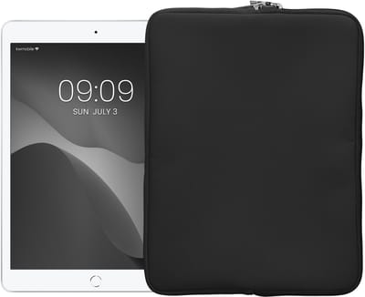 kwmobile universele tablet hoes - Stevige stijlvolle hoes voor tablets - Neopreen tablet sleeve - Compatibel met 12,4"-12,9" Tablet - donkergrijs
