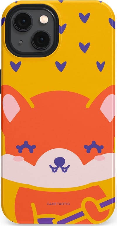 Casetastic Hoesje Geschikt voor Apple iPhone 13 Magsafe - Stijlvolle Beschermende Duo-layer Case - Vossen beat