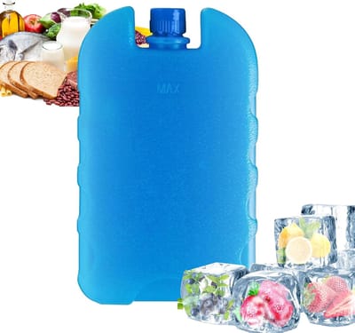 Koelaccu's - Draagbare koelelementen - Picknick en reizen - Herbruikbaar en lekvrij - 14.5 x 8.8 cm - Blauw