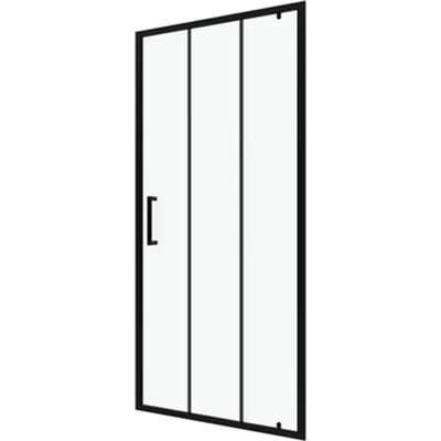 Aurlane - Douchedeur Factory 80 X 200cm - Zwart Profiel - 6 Mm Helder Glas