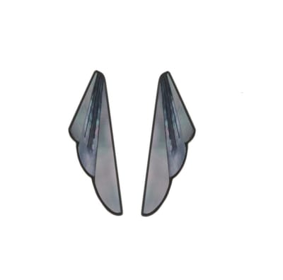 Behave - Oorstekers - Schelpen vleugelvorm elegant detail - 6 cm
