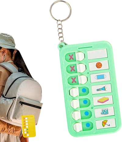 Kinder Routine Planner - Taak Tracker - Gewoontes Opbouwen - Verwijderbare Schuifregelaar - 10 x 5.8 cm - Willekeurige Kleur