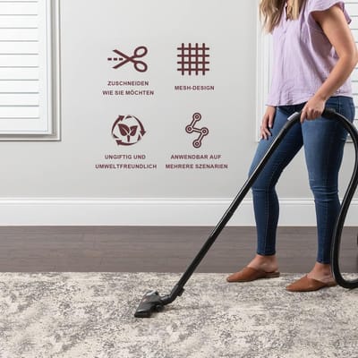 VT Goods - Antislipmat voor tapijt - Snijbare PVC onderlaag - Wit - Antislip tapijtonderlaag - Veiligheid voor vloeren - Geschikt voor harde vloeren