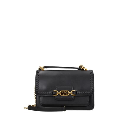 Michael Kors Zwarte Leren Schoudertas