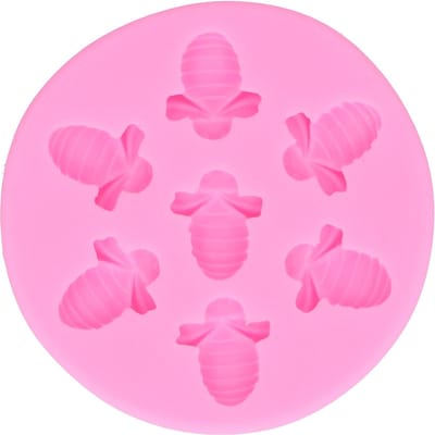 Cakevorm Bijvormige Voedselkwaliteit Silicone Cakevorm Cake Decoratie DIY Bakgereedschap(Roze )