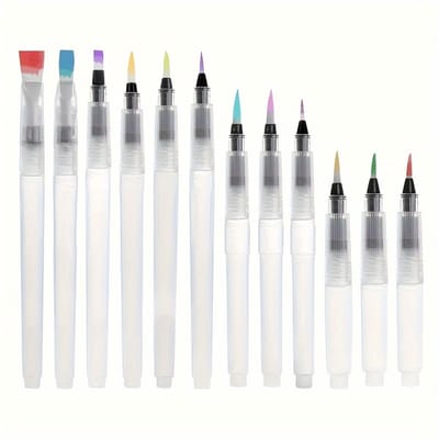 Livé® Aquarelkwastpennen – 12-delige Waterpenset voor Schilderen