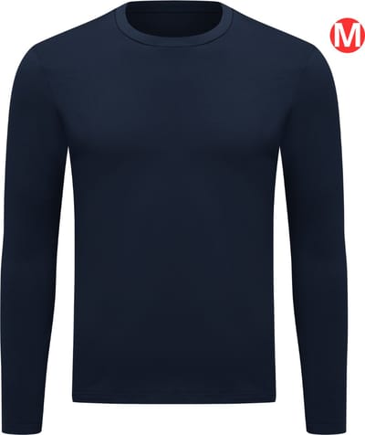 Bovista Thermokleding - Thermoshirt - Thermo - Voor Heren - Shirt - Marineblauw - Maat M